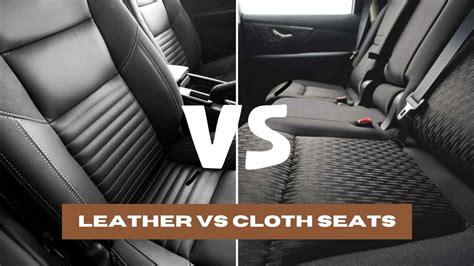 cloth seats vs fake leather|cloth to leather seats cost.